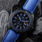 Buy Shop Tag Heuer Aquaracer Calibre 5 Automatic Titanium Blue Dial Blue Nylon Strap Watch for Gents - WAY208B.FC6382 USA Online
