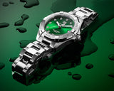 Buy Shop Tag Heuer Aquaracer Diamonds Emerald Green Dial Silver Steel Strap Watch for Women - WBD1316.BA0740 USA Online