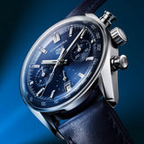 Buy Shop Tag Heuer Carrera Chronograph Blue Dial Blue Leather Strap Watch for Men - CBS2212.FC6535 USA Online