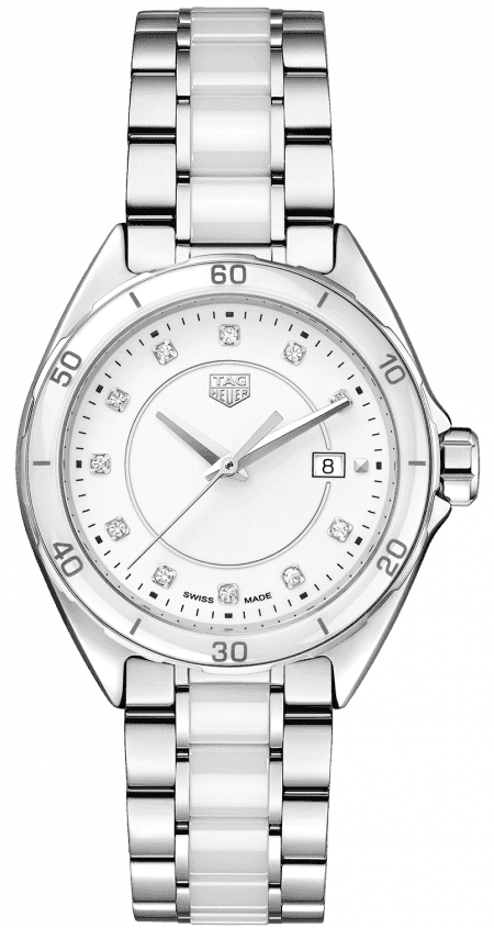 Buy Shop Tag Heuer Formula 1 Diamonds White Dial Two Tone Steel Strap Watch for Women - WBJ141AD.BA0974 USA Online