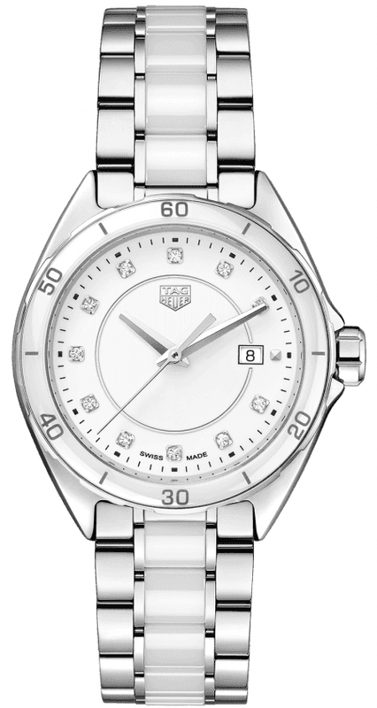 Buy Shop Tag Heuer Formula 1 Diamonds White Dial Two Tone Steel Strap Watch for Women - WBJ141AD.BA0974 USA Online