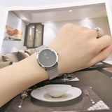 Buy Shop Calvin Klein Minimal Grey Dial Silver Mesh Bracelet Watch for Women - K3M231Y3 USA Online