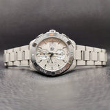 Tag Heuer Aquaracer Caliber 16 Automatic Chronograph White Dial Silver Steel Strap Watch for Men - CAY2111.BA0927