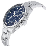Buy Shop Tag Heuer Aquaracer Blue Dial SIlver Steel Strap Watch for Men - CAY111B.BA0927 USA Online