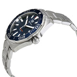 Buy Shop Tag Heuer Aquaracer Blue Dial Silver Steel Strap Watch for Men - WAY101C.BA0746 USA Online