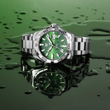Buy Shop Tag Heuer Aquaracer Diamonds Emerald Green Dial Silver Steel Strap Watch for Women - WBD1316.BA0740 USA Online