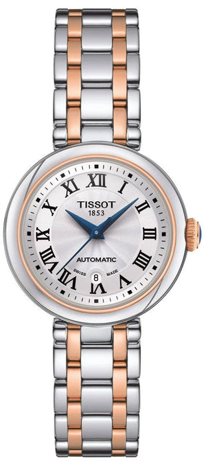 Buy Shop Tissot Bellissima Automatic Silver Dial Two Tone Steel Strap Watch For Women - T126.207.22.013.00 USA Online