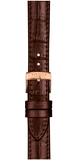 Buy Shop Tissot Carson Premium Lady Silver Dial Brown Leather Strap Watch For Women - T122.210.36.033.00 USA Online