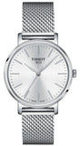 Buy Shop Tissot Everytime Lady Silver Dial Silver Mesh Bracelet Watch for Women - T143.210.11.011.00 USA Online