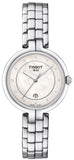 Buy Shop Tissot T Lady Flamingo Diamonds White Dial Silver Steel Strap Watch For Women - T094.210.11.116.01 USA Online