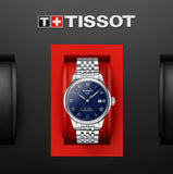 Buy Shop Tissot Le Locle Powermatic 80 Blue Dial Silver Steel Strap Watch For Men - T006.407.11.043.00 USA Online