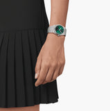 Buy Shop Tissot PRX Green Dial Silver Steel Strap Watch for Women - T137.210.11.081.00 USA Online