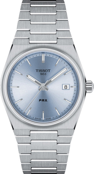 Buy Shop Tissot PRX Light Blue Dial Silver Steel Strap Watch For Women - T137.210.11.351.00 USA Online
