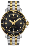 Tissot Seastar 1000 Powermatic 80 Black Dial Two Tone Steel Strap Watch For Men - T120.407.22.051.00