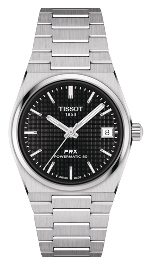 Buy Shop Tissot PRX Powermatic 80 Black Dial Silver Steel Strap Watch for Men - T137.207.11.051.00 USA Online