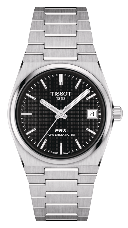 Buy Shop Tissot PRX Powermatic 80 Black Dial Silver Steel Strap Watch for Men - T137.207.11.051.00 USA Online
