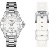 Buy Shop Tissot Seastar 1000 Lady White Dial Silver Steel Strap Unisex Watch - T120.210.11.011.00 USA Online