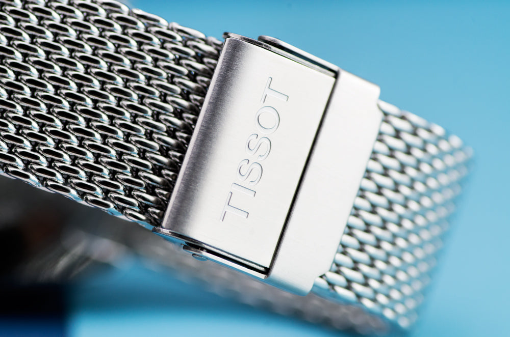 Buy Shop Tissot PR 100 Chronograph White Dial Silver Mesh Bracelet Watch For Men - T101.417.11.031.02 USA Online
