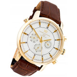 Buy Shop Tommy Hilfiger Harrison White Dial Brown Leather Strap Watch for Men - 1790874 USA Online