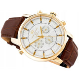Buy Shop Tommy Hilfiger Harrison White Dial Brown Leather Strap Watch for Men - 1790874 USA Online