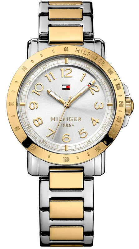 Buy Shop Tommy Hilfiger Damen Silver Dial Two Tone Steel Strap Watch for Women - 1781398 USA Online