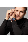 Buy Shop Hugo Boss Grand Prix Blue Dial Brown Leather Strap Watch for Men - 1513604 USA Online
