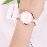 Buy Shop Michael Kors Jaryn Analog White Dial Two Tone Steel Strap Watch For Women - MK4342 USA Online