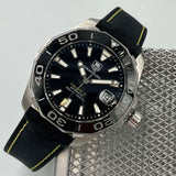 Buy Shop Tag Heuer Aquaracer Calibre 5 Automatic Black Dial Black Nylon Strap Watch for Men - WAY211A.FC6362 USA Online