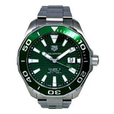 Buy Shop Tag Heuer Aquaracer Green Dial Watch for Men - WAY201S.BA0927 USA Online