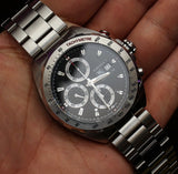 Buy Shop Tag Heuer Formula 1 Calibre 16 Automatic Chronograph Black Dial Silver Steel Strap Watch for Men - CAZ2010.BA0876 USA Online