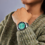 Buy Shop Tag Heuer Aquaracer Professional 300 Automatic Diamonds Green Dial Silver Steel Strap Watch for Women - WBP231K.BA0618 USA Online