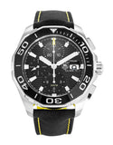 Tag Heuer Aquaracer Automatic Chronograph Black Dial Black Nylon Strap Watch for Men - CAY211A.FC6361