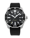 Buy Shop Tag Heuer Aquaracer Quartz Black Dial Black Rubber Strap Watch for Men - WAY101A.FT6141 USA Online