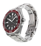 Buy Shop Tag Heuer Aquaracer Black Dial Silver Steel Strap Watch for Men - WAY101B.BA0746 USA Online