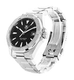 Buy Shop Tag Heuer Aquaracer Quartz Black Dial Silver Steel Strap Watch for Men - WAY1110.BA0928 USA Online