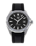 Buy Shop Tag Heuer Aquaracer Quartz Black Dial Black Rubber Strap Watch for Men - WAY1110.FT8021 USA Online