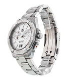 Buy Shop Tag Heuer Aquaracer Chronograph White Dial Silver Steel Strap Watch for Men - WAY111Y.BA0928 USA Online