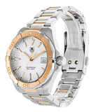 Buy Shop Tag Heuer Aquaracer Quartz White Dial Silver Strap Watch for Men - WAY1150.BD0911 USA Online