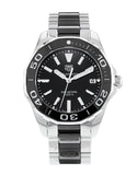 Buy Shop Tag Heuer Aquaracer Quartz Black Dial Two Tone Steel Strap Watch for Men - WAY131A.BA0913 USA Online