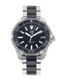 Buy Shop Tag Heuer Aquaracer Quartz Diamonds Black Dial Two Tone Steel Strap Watch for Women - WAY131G.BA0913 USA Online
