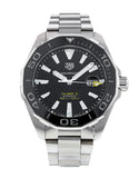 Buy Shop Tag Heuer Aquaracer Caliber 5 Black Dial Silver Steel Strap Watch for Men - WAY201A .BA0927 USA Online