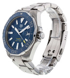 Buy Shop Tag Heuer Aquaracer Calibre 5 Blue Dial Silver Steel Strap Watch for Men - WAY201B.BA0927 USA Online