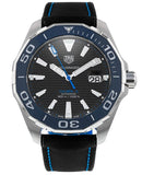 Buy Shop Tag Heuer Aquaracer Calibre 5 Automatic Black Dial Black Nylon Strap Watch for Men - WAY201C.FC6395 USA Online