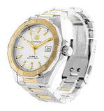 Tag Heuer Aquaracer Automatic White Dial Two Tone Steel Strap Watch for Men - WAY2151.BD0912