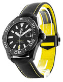 Buy Shop Tag Heuer Aquaracer Calibre 5 Automatic Black Dial Black Nylon Strap Watch for Men - WAY218A.FC6362 USA Online