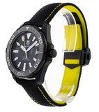 Buy Shop Tag Heuer Aquaracer Calibre 5 Automatic Black Dial Black Nylon Strap Watch for Men - WAY218A.FC6362 USA Online