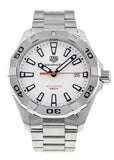 Buy Shop Tag Heuer Aquaracer Quartz White Dial Silver Steel Strap Watch for Men - WBD1111.BA0928 USA Online