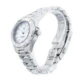 Tag Heuer Aquaracer Quartz Mother of Pearl White Dial Silver Steel Strap Watch for Women - WBD1411.BA0741