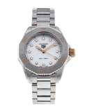 Buy Shop Tag Heuer Aquaracer Professional 200 Quartz Diamonds White Dial Silver Steel Strap Watch for Women - WBP1450.BA0622 USA Online