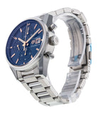Buy Shop Tag Heuer Carrera Automatic Chronograph Blue Dial Silver Steel Strap Watch for Men - CBK2115.BA0715 USA Online